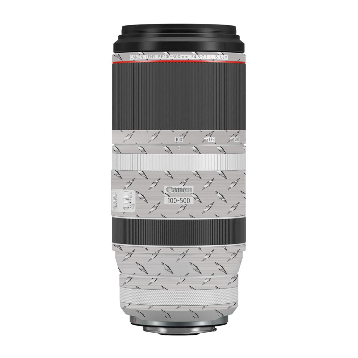 Textured Silver Tread Canon RF 100-500mm F4.5-7.1 L IS USM Camera Lens Skin