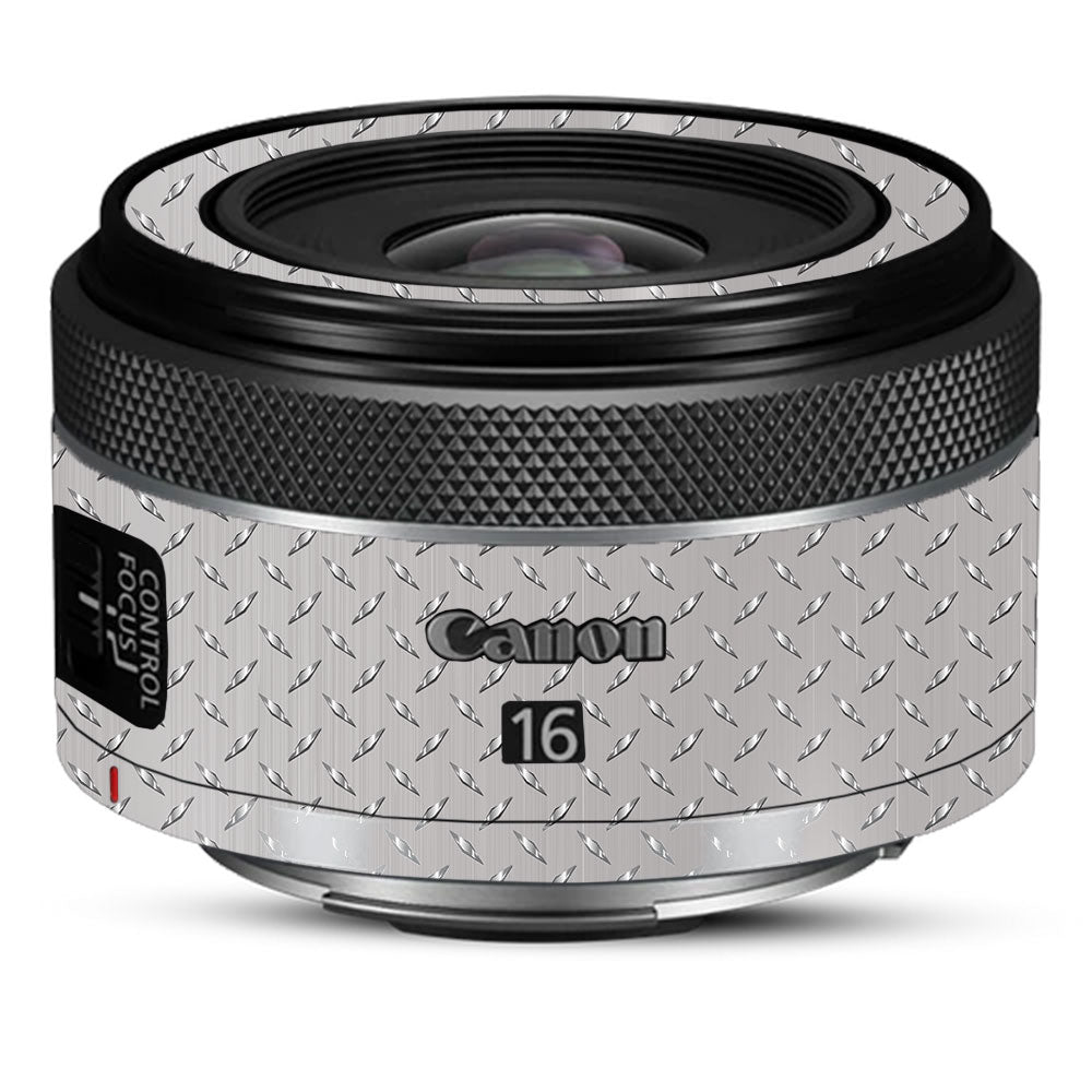 Textured Silver Tread Canon RF 16mm f/2.8 STM Camera Lens Skin