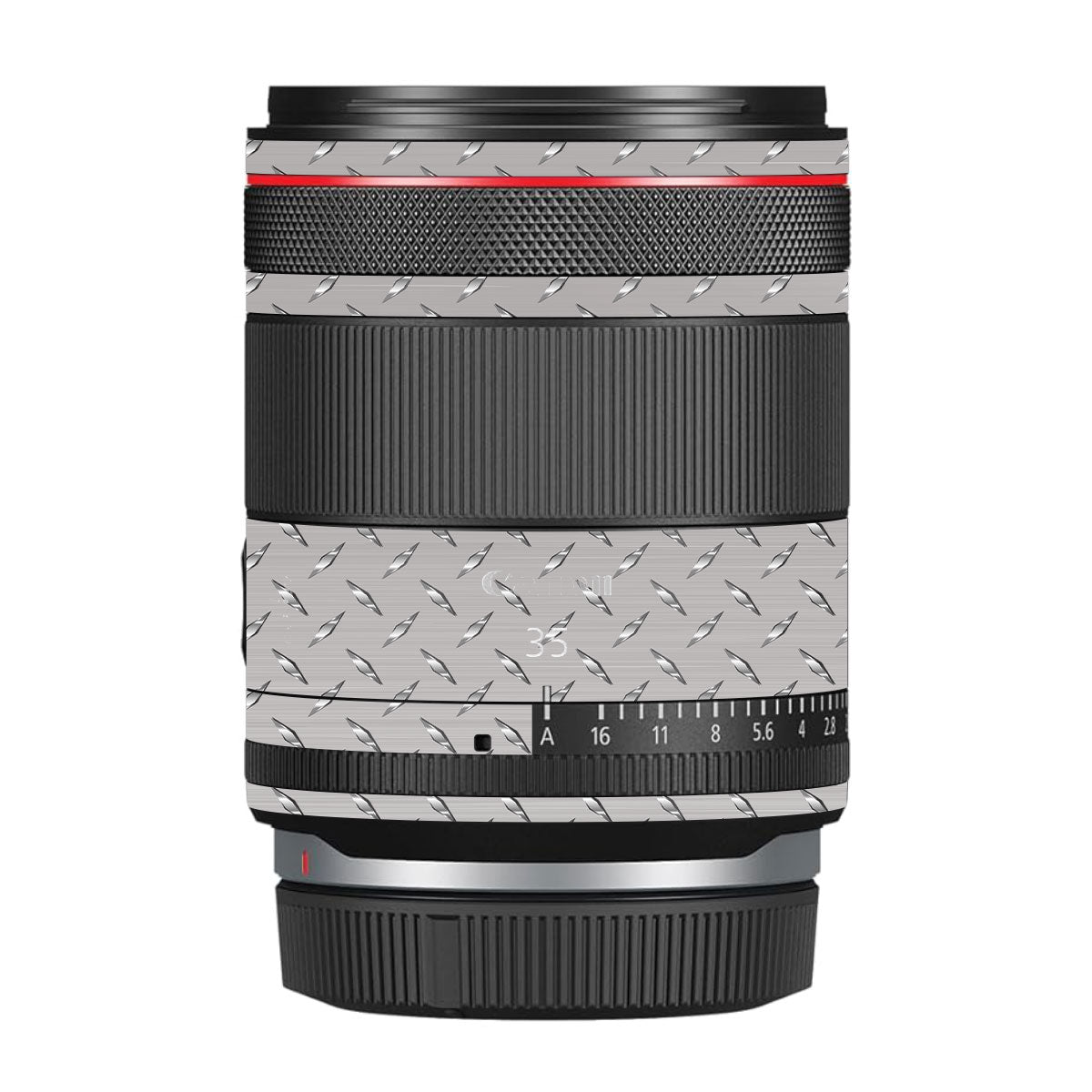 Textured Silver Tread Canon RF 35mm F/1.4 VCM Camera Lens Skin