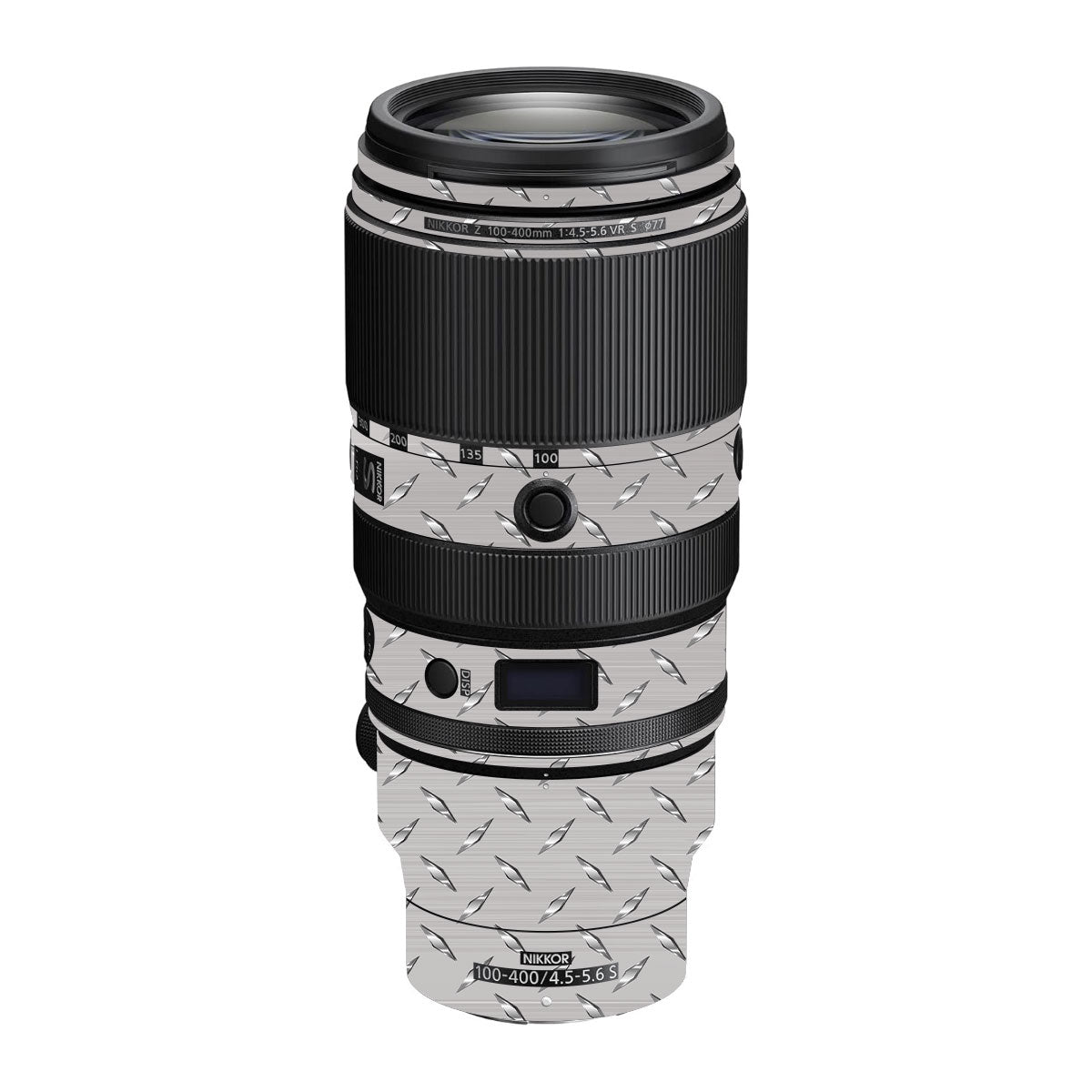 Textured Silver Tread Nikon Nikkor Z 100-400mm F/4.5-5.6 VR S Camera Lens Skin