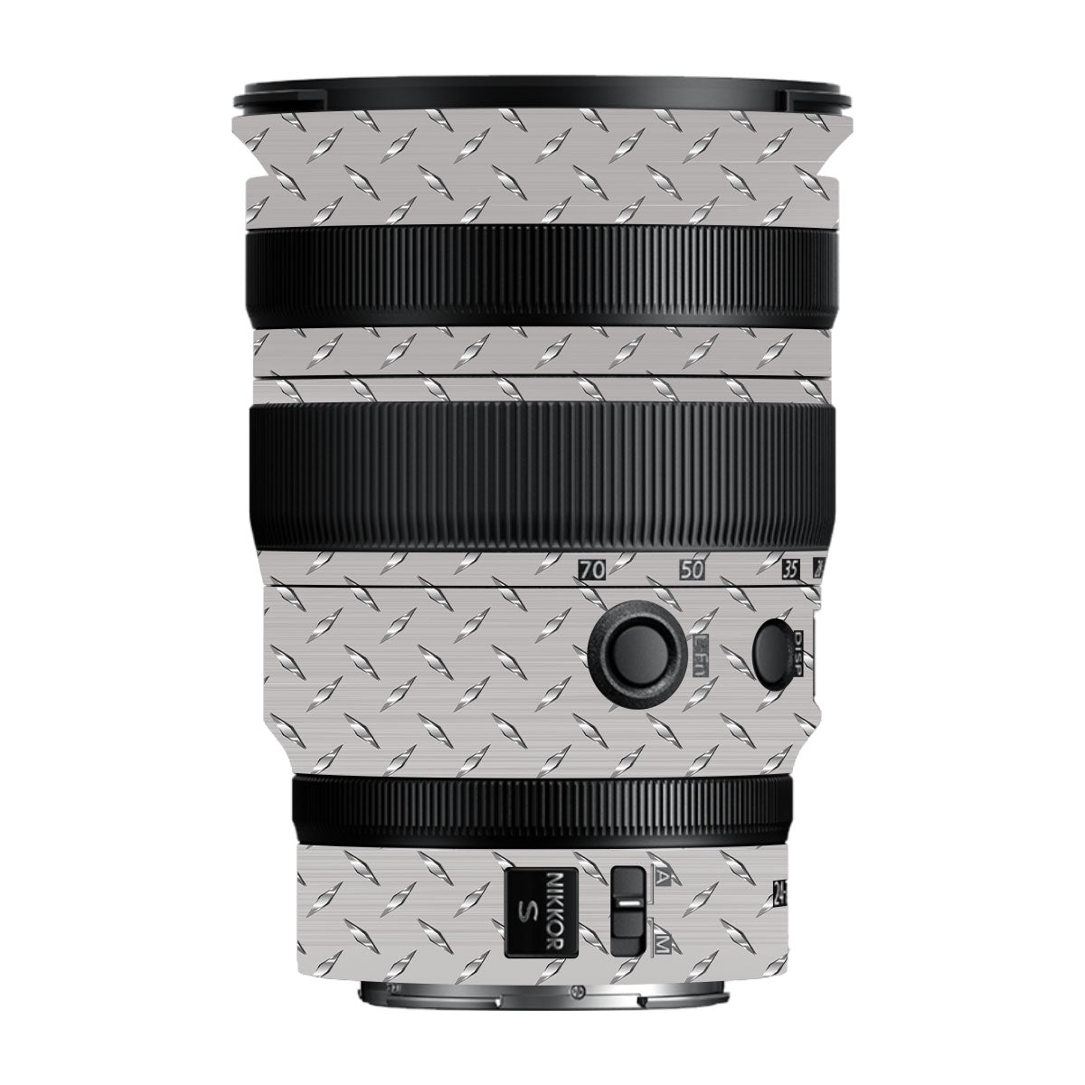 Textured Silver Tread Nikon Nikkor Z 24-70MM F/2.8 S Camera Lens Skin