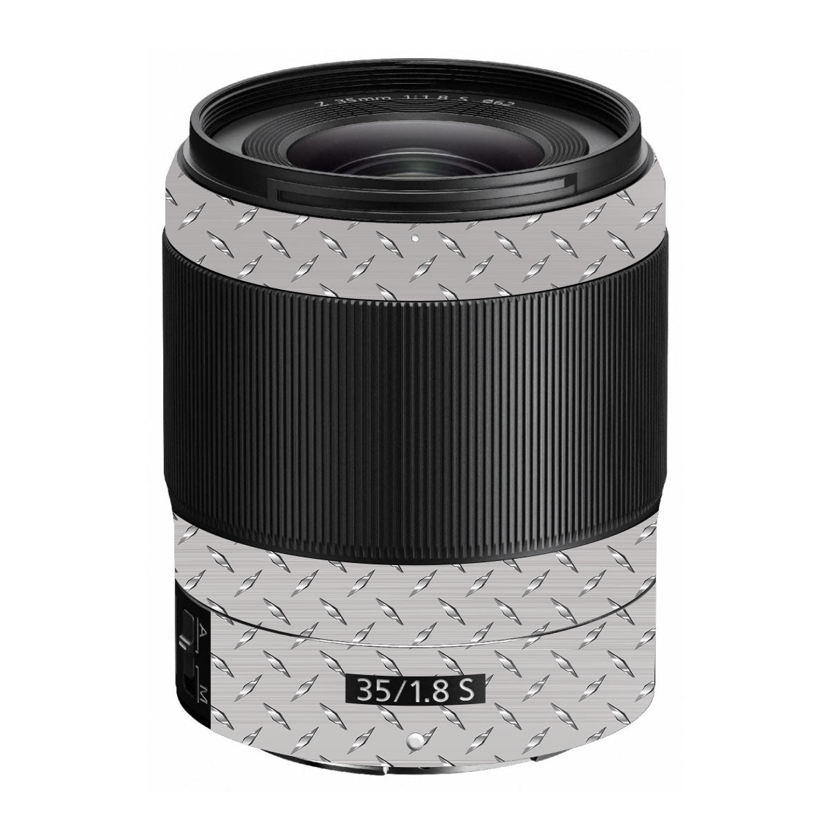 Textured Silver Tread Nikon Nikkor Z 35mm F/1.8 S Camera Lens Skin