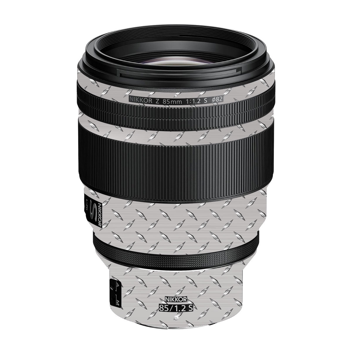 Textured Silver Tread Nikon Nikkor Z 85mm F/1.2 S Camera Lens Skin
