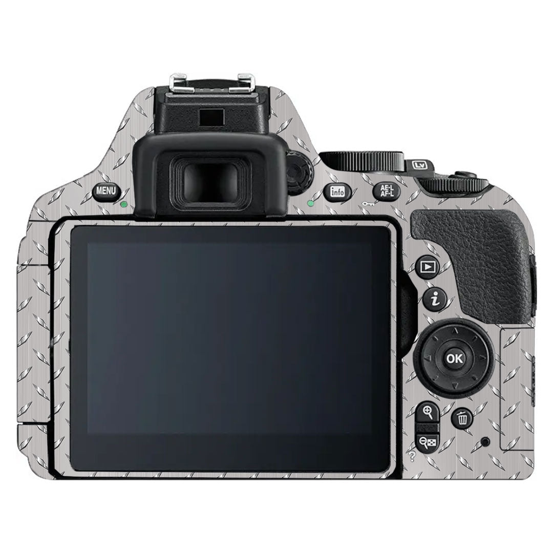 Textured Silver Tread Nikon D5600 Camera Skin