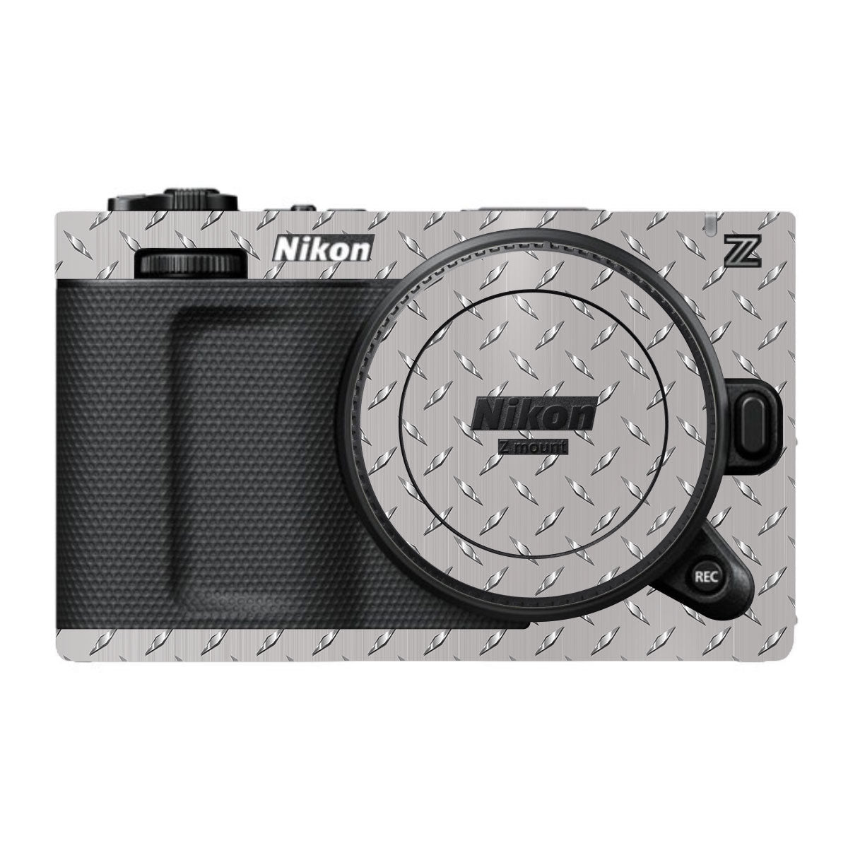 Textured Silver Tread Nikon ZR Camera Skin
