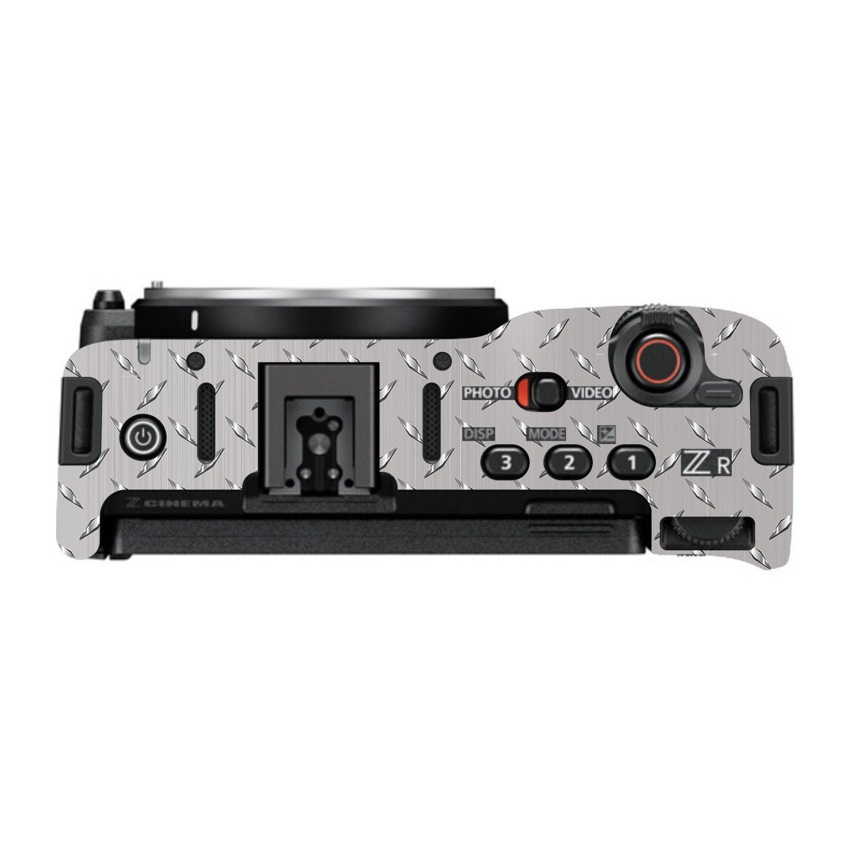 Textured Silver Tread Nikon ZR Camera Skin