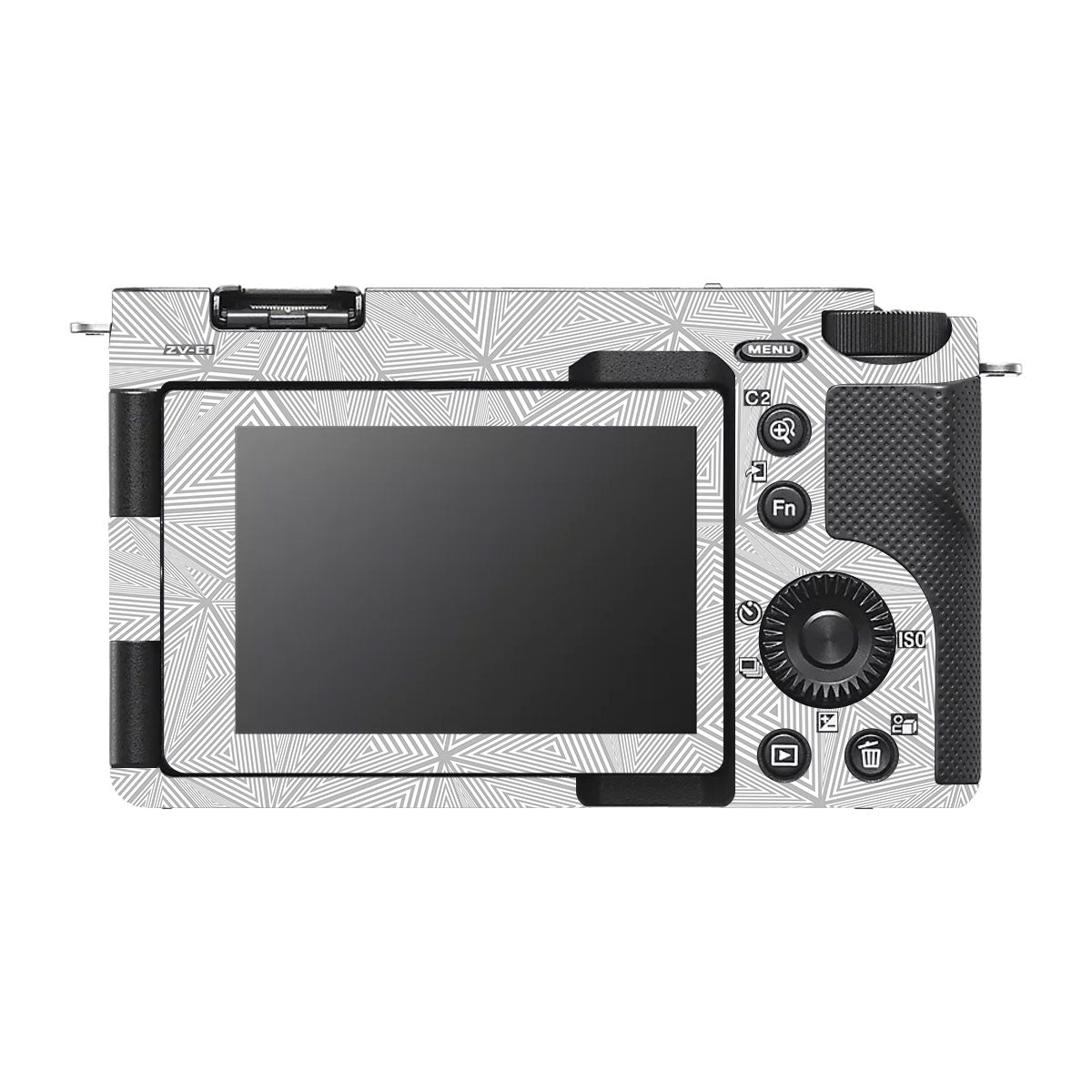 Textured Silver Prism Geometric Sony ZV-E1 Camera Skin