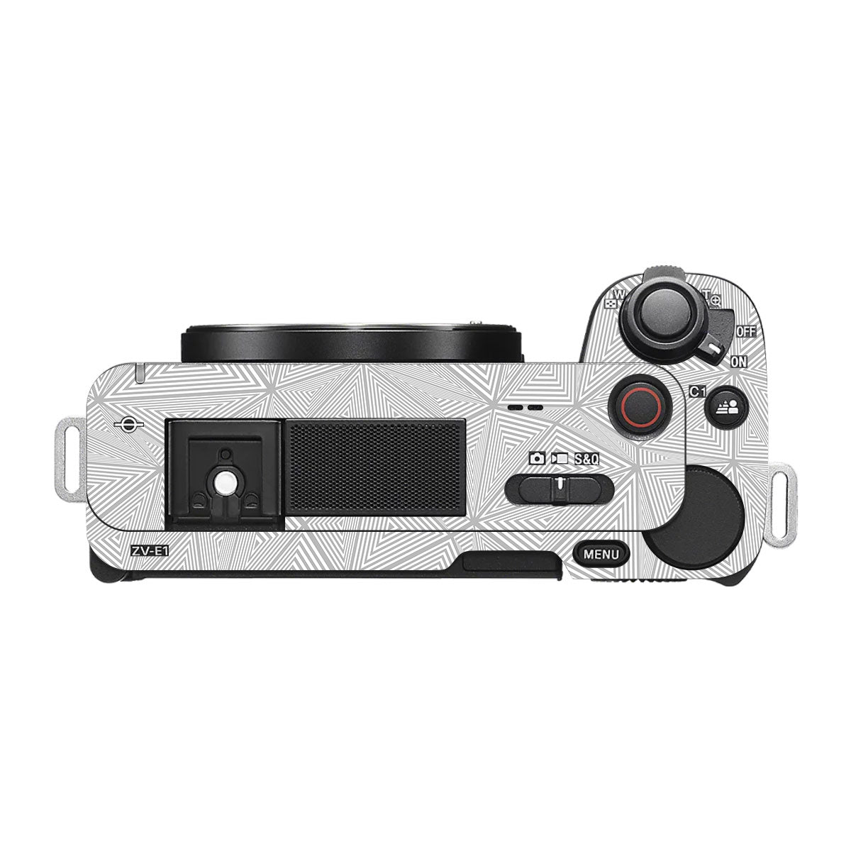 Textured Silver Prism Geometric Sony ZV-E1 Camera Skin