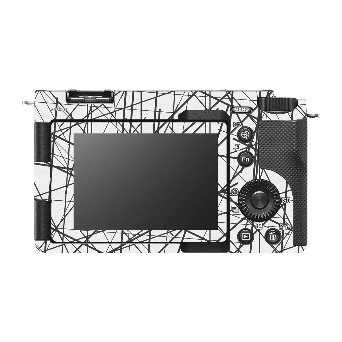 Textured Electric Blue Chaos Sony ZV-E1 Camera Skin