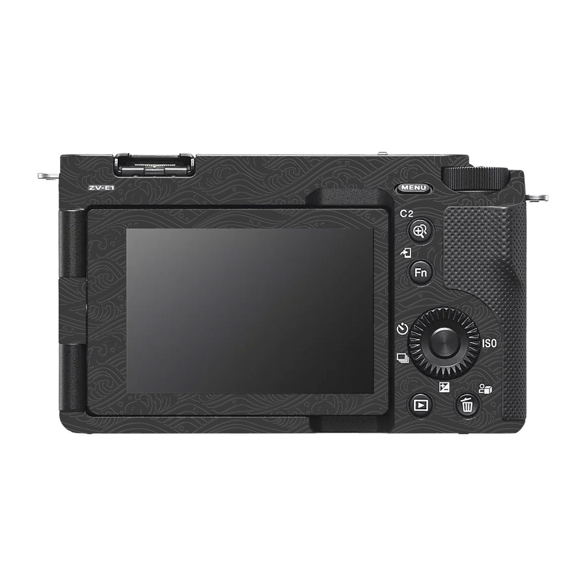 Textured Crimson Wave Sony ZV-E1 Camera Skin