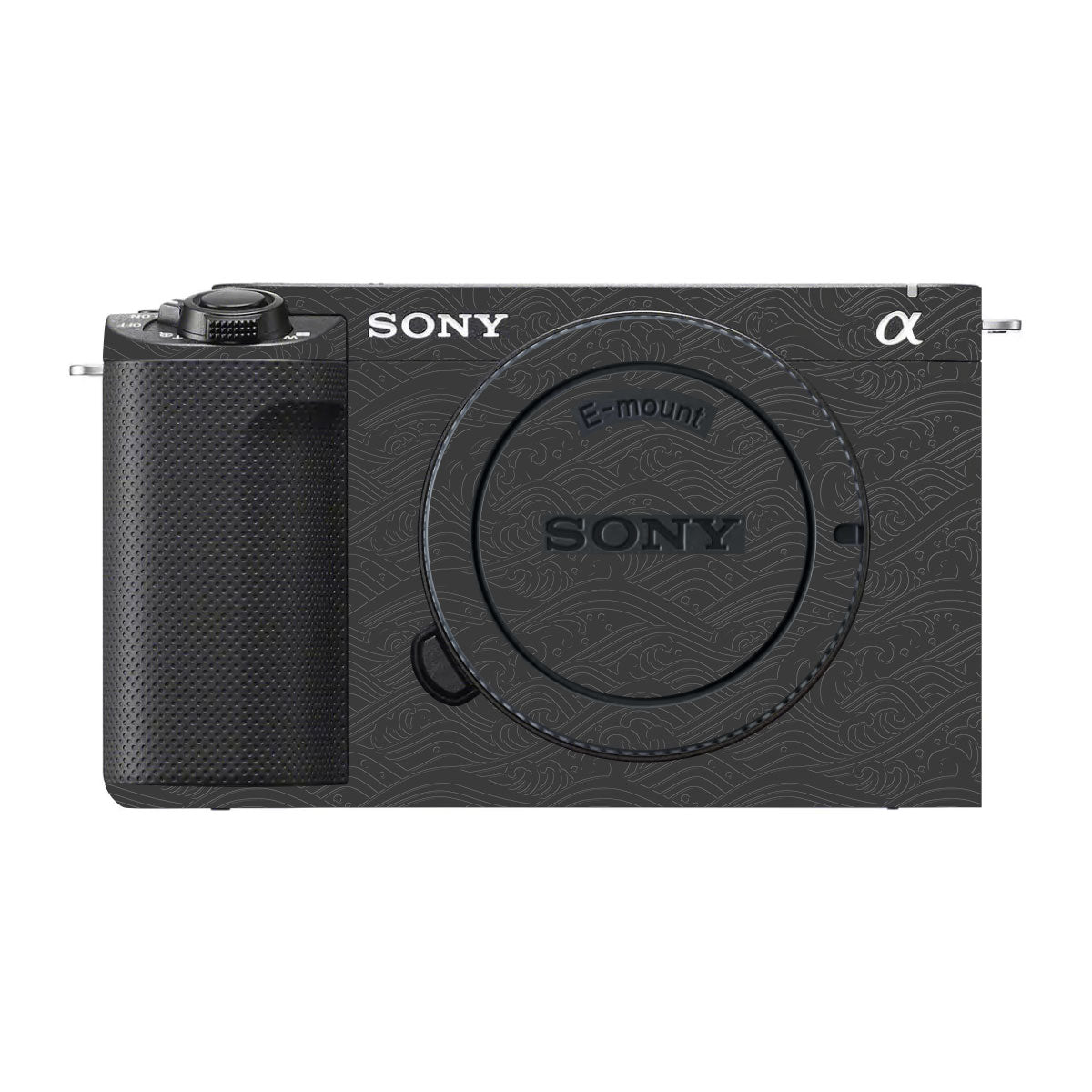 Textured Crimson Wave Sony ZV-E1 Camera Skin