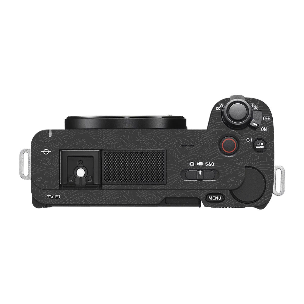 Textured Crimson Wave Sony ZV-E1 Camera Skin