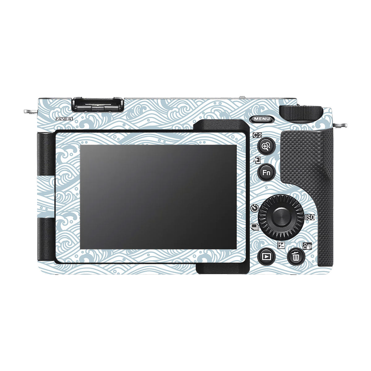 Textured Topo Flow Sony ZV-E1 Camera Skin