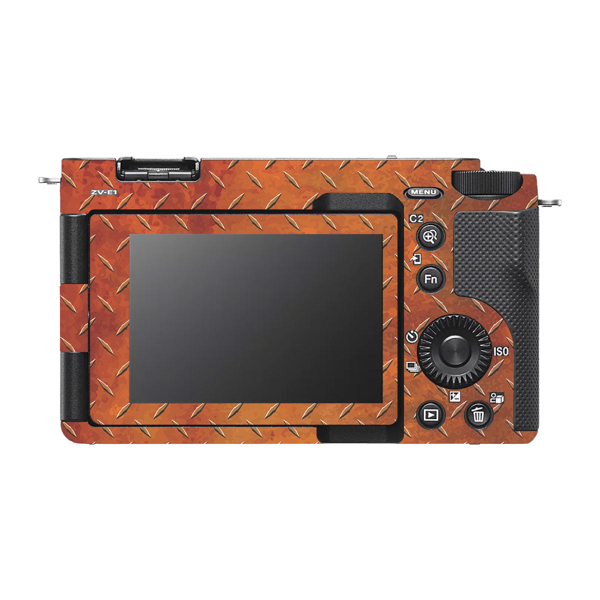 Textured Metallic Steel Grain Sony ZV-E1 Camera Skin