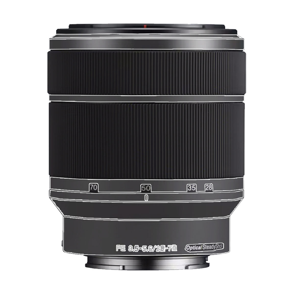 Transparent Sony FE 28–70mm f/3.5–5.6 OSS Camera Lens Skin