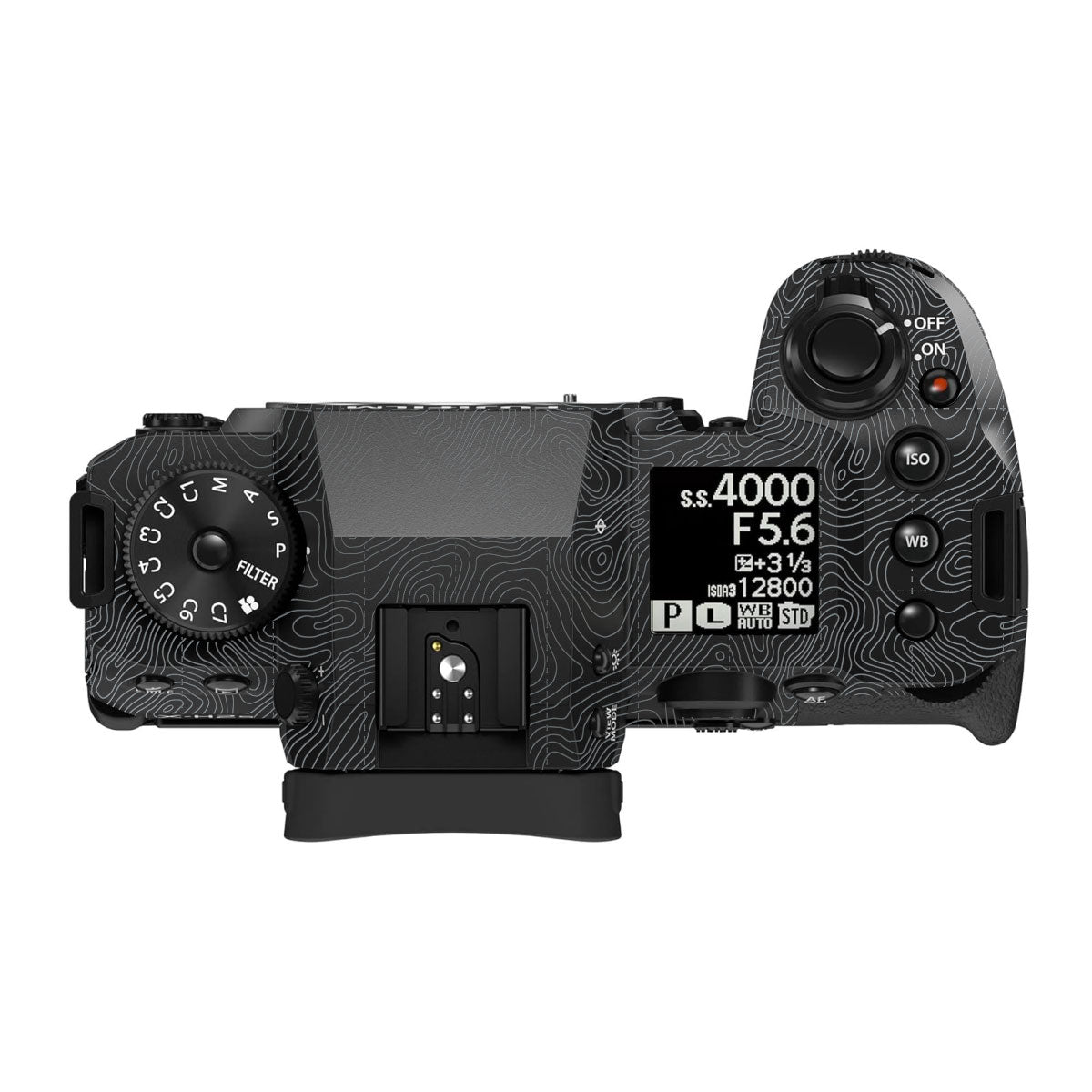 Textured Stealth Slate Fujifilm X-H2 Camera Skin