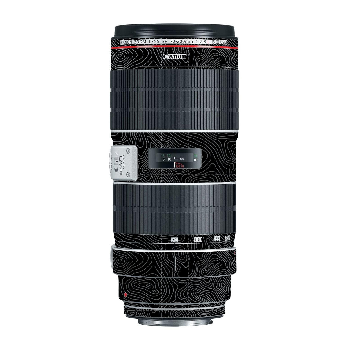 Textured Stealth Slate Canon EF 70-200mm F/2.8L IS III USM Camera Lens Skin