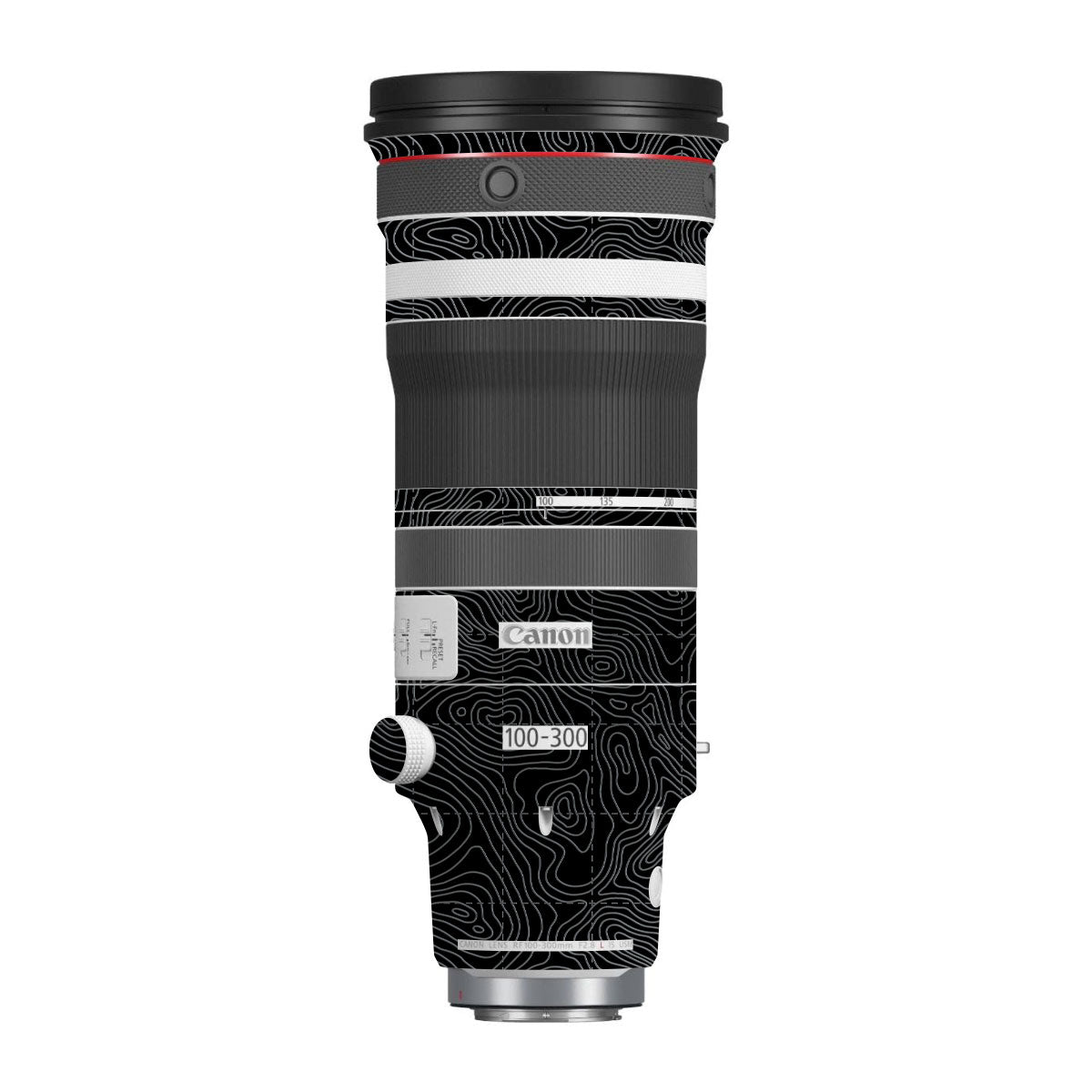 Textured Stealth Slate Canon RF 100-300mm F/2.8 L IS USM Camera Lens Skin