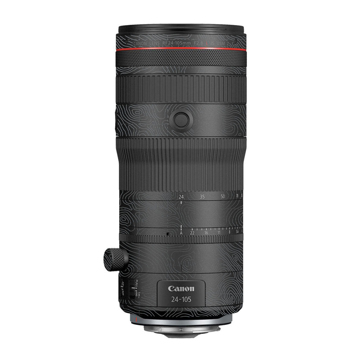 Textured Stealth Slate Canon RF 24-105mm F/2.8 L IS USM Z Camera Lens Skin