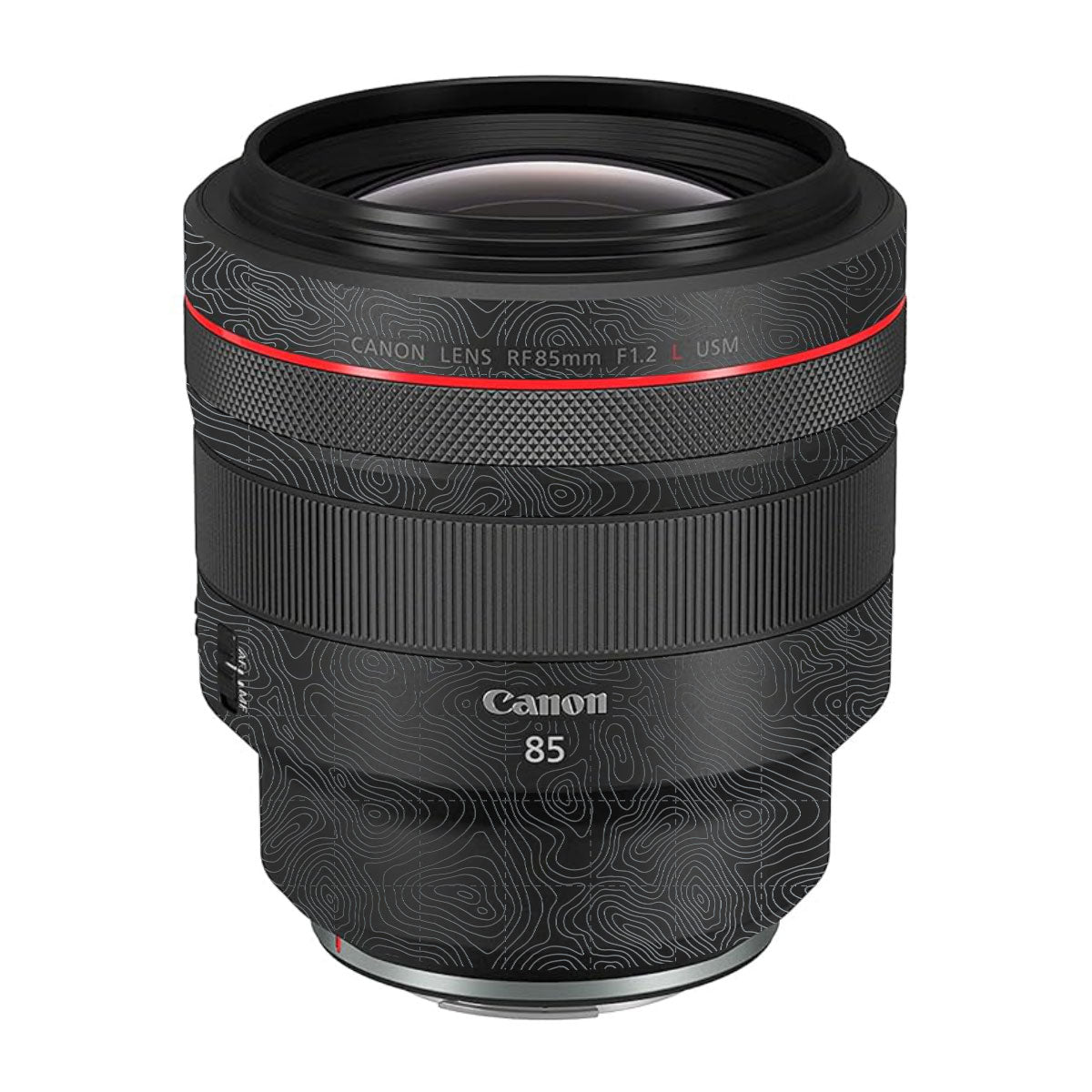 Textured Stealth Slate Canon RF 85mm F/1.2L USM Camera Lens Skin