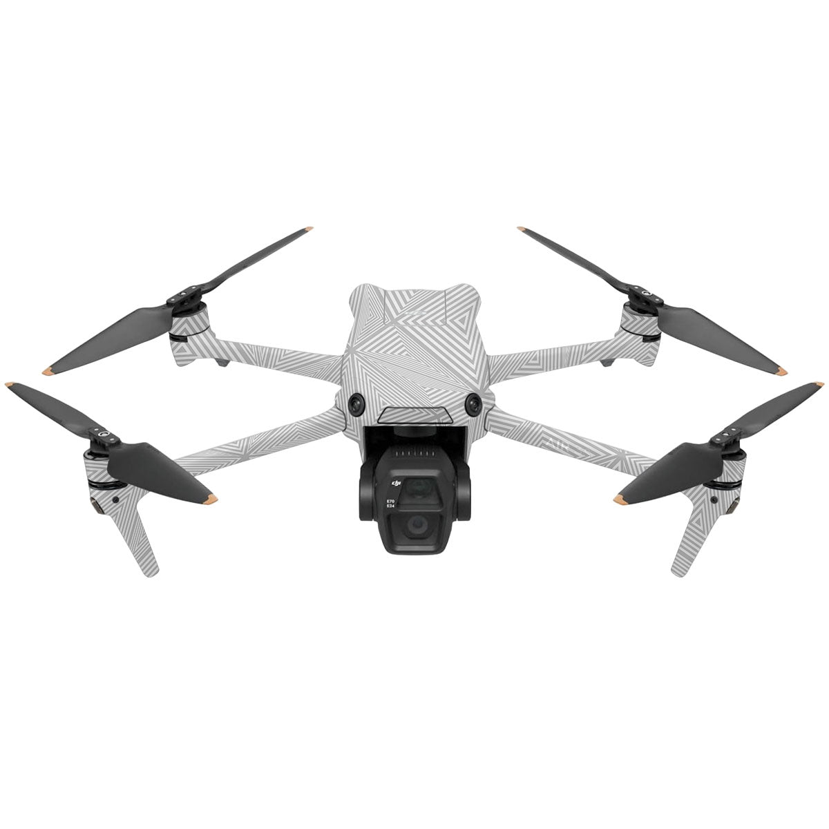 Textured Silver Prism Geometric DJI Air 3 Drone Skin