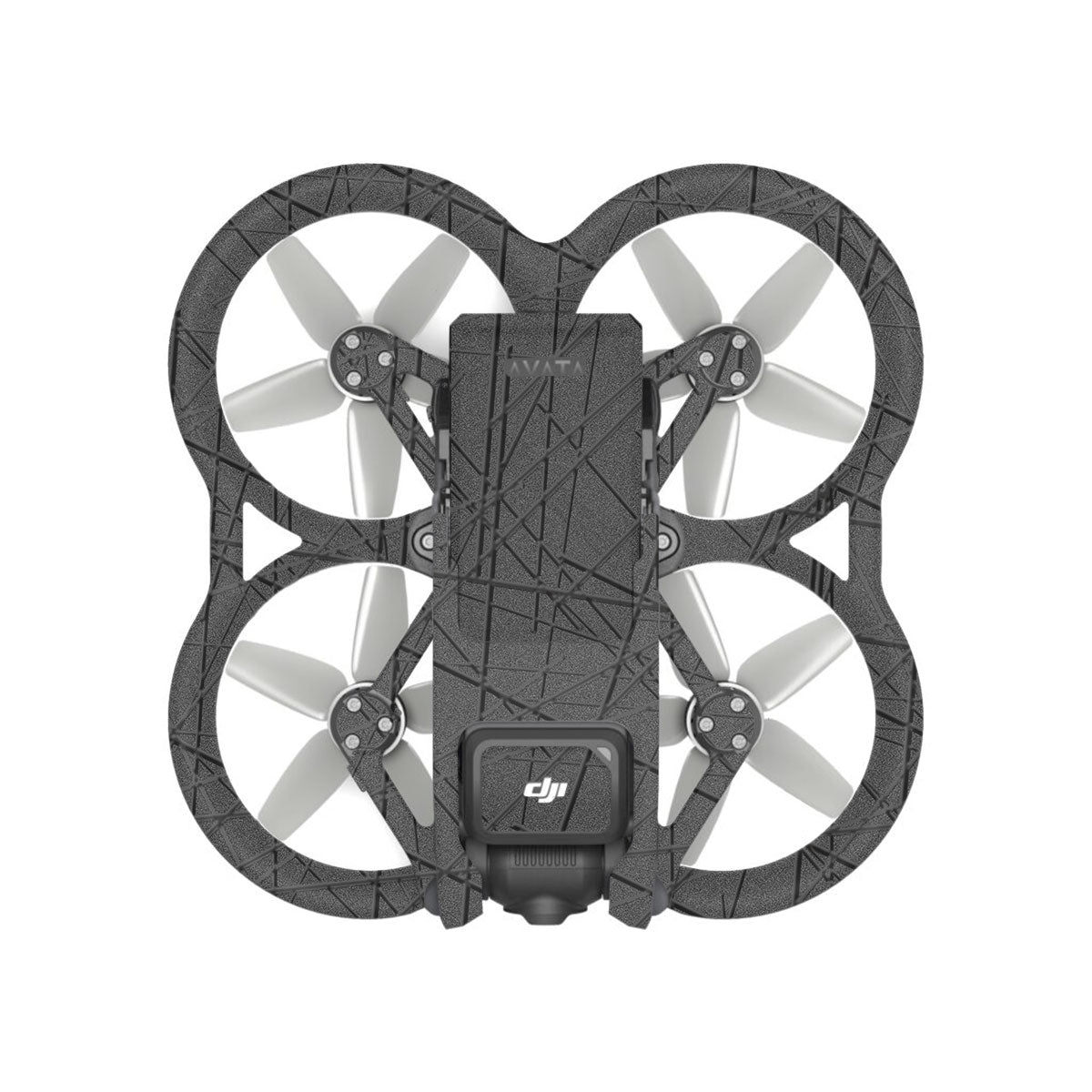 Textured White Chaos Line DJI Avata Drone Skin