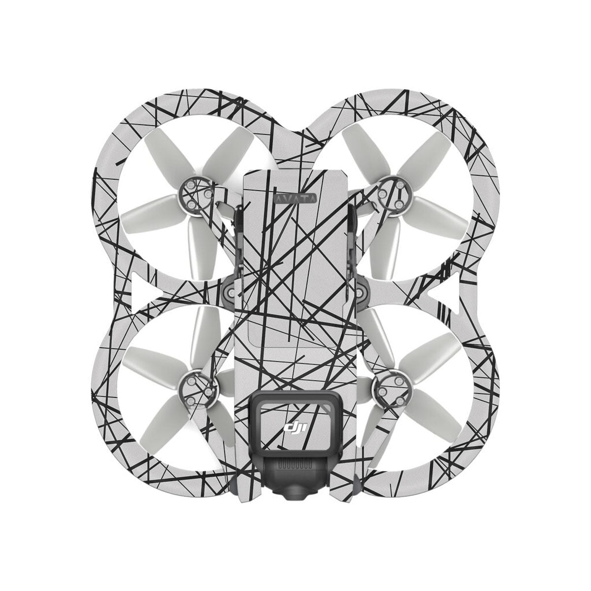 Textured Electric Blue Chaos DJI Avata Drone Skin