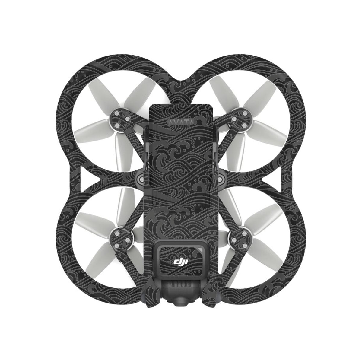 Textured Crimson Wave DJI Avata Drone Skin