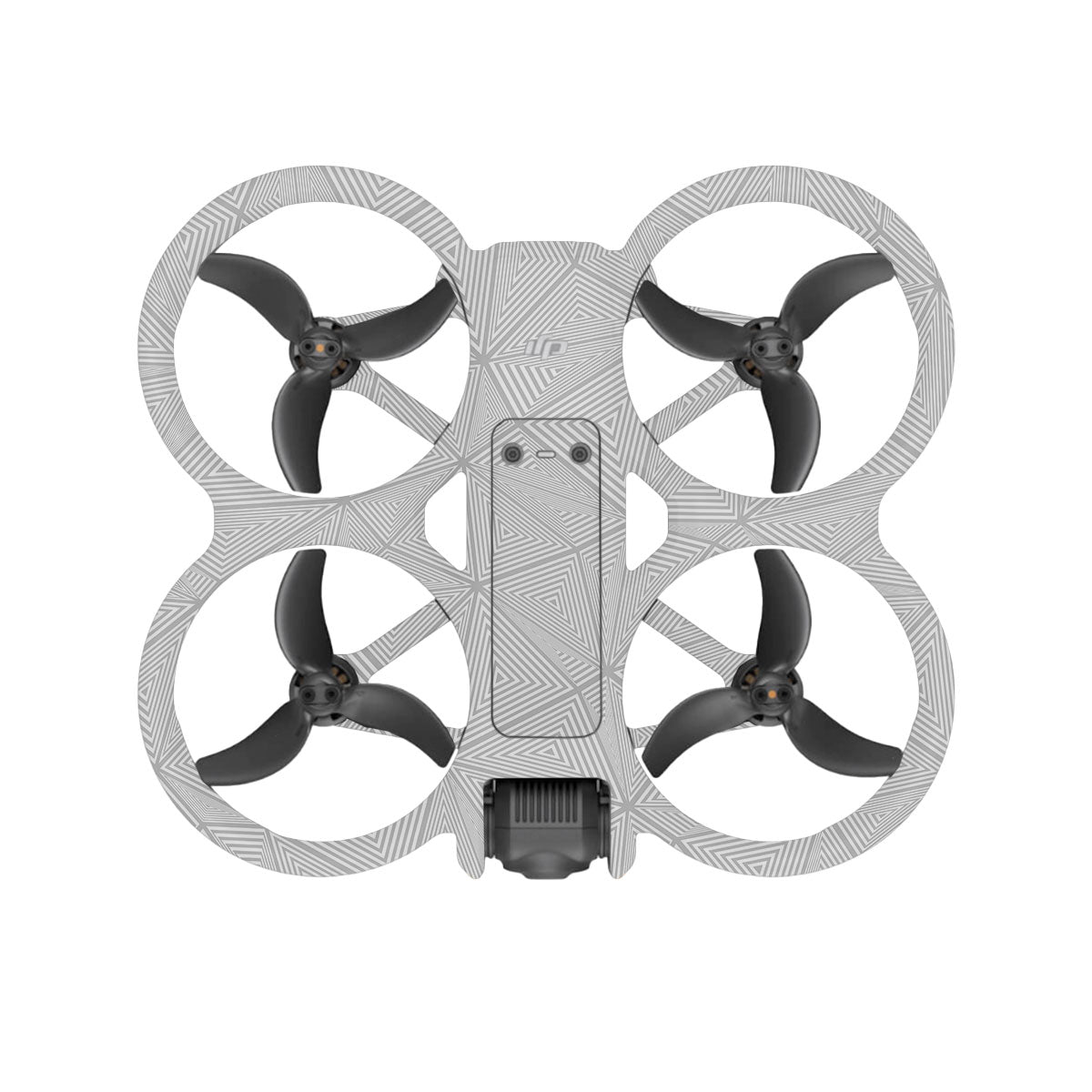 Textured Silver Prism Geometric DJI Avata 2 Drone Skin