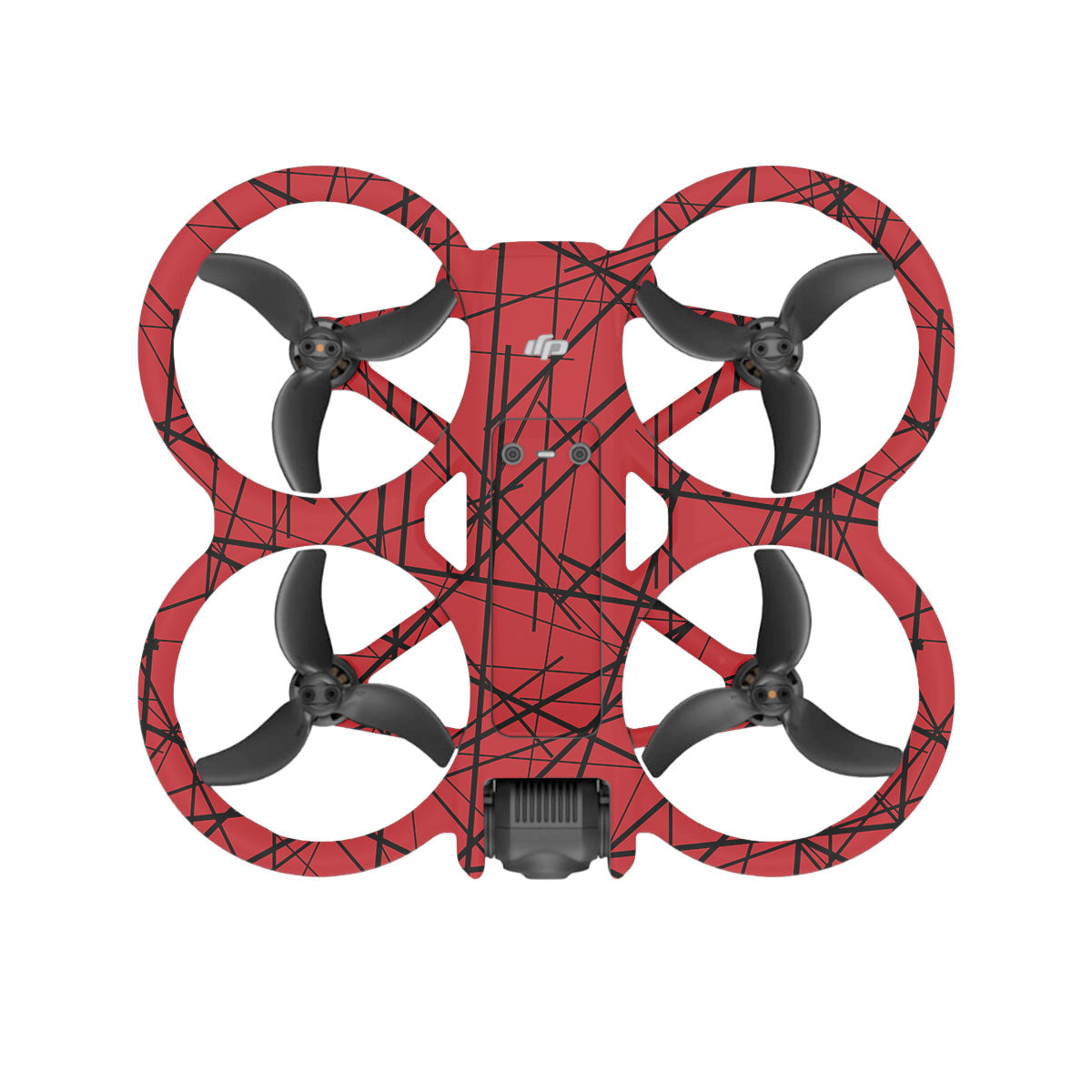 Textured Red Chaos Line DJI Avata 2 Drone Skin
