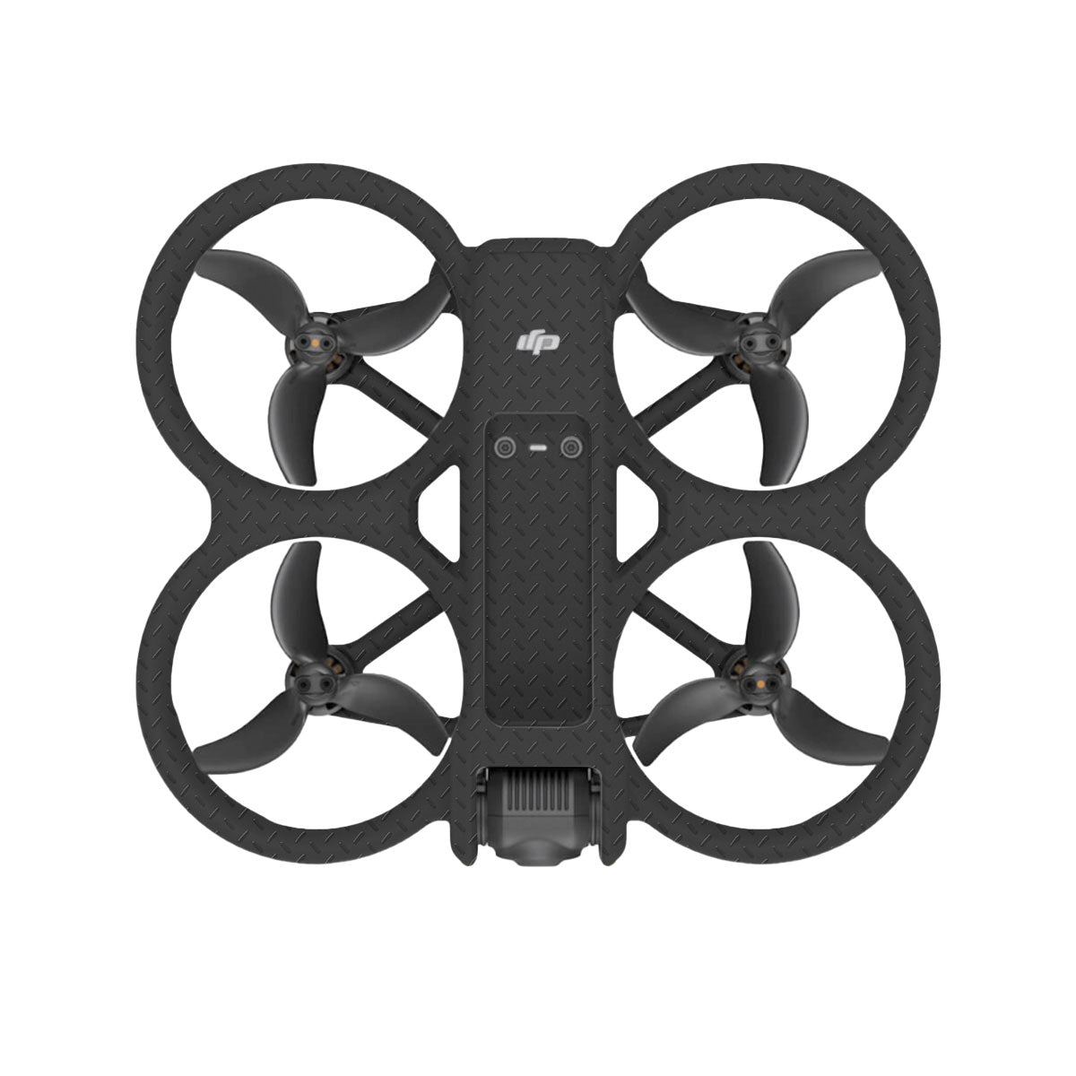 Textured Black Iron Plate DJI Avata 2 Drone Skin