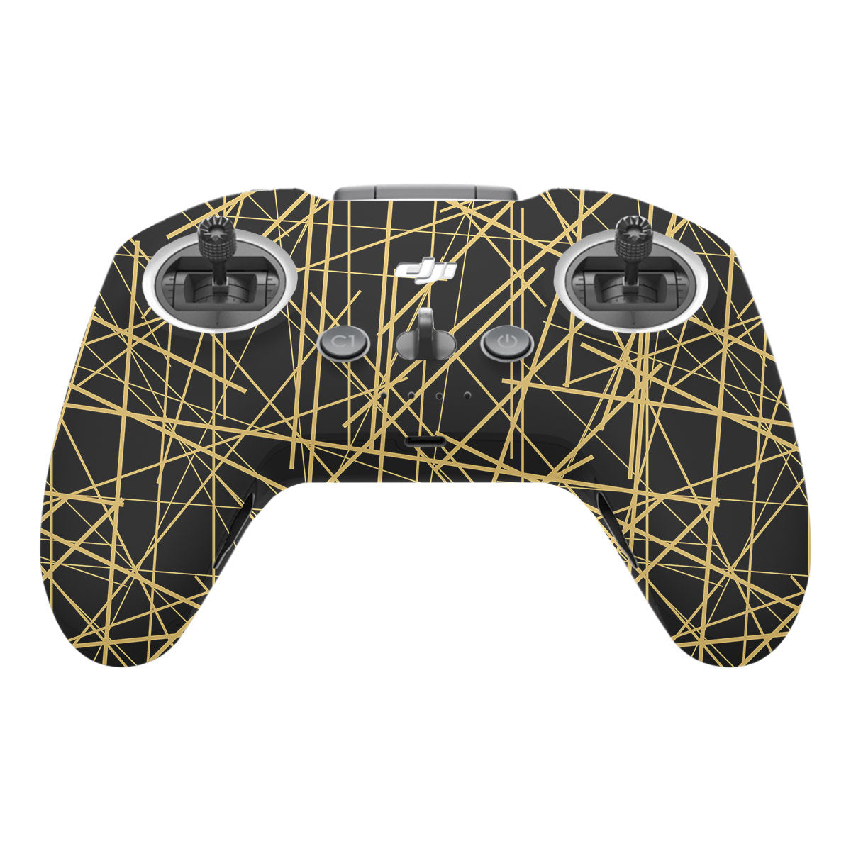 Textured Golden Web DJI FPV Remote Controller Skin
