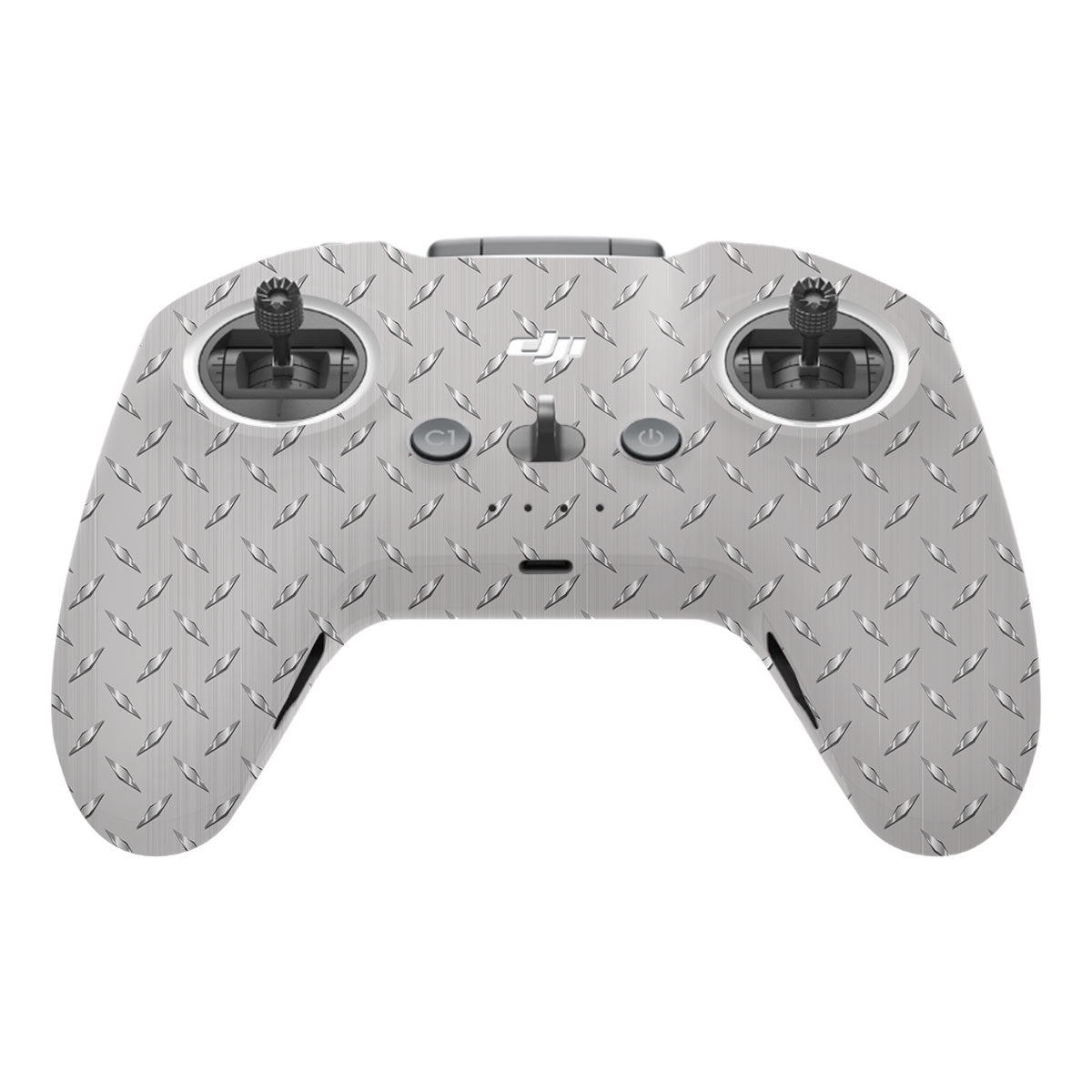 Textured Silver Tread DJI FPV Remote Controller Skin