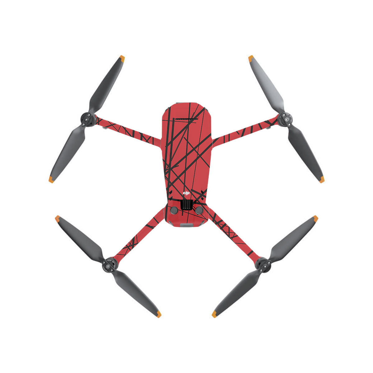 Textured Red Chaos Line DJI Mavic 3 Drone Skin