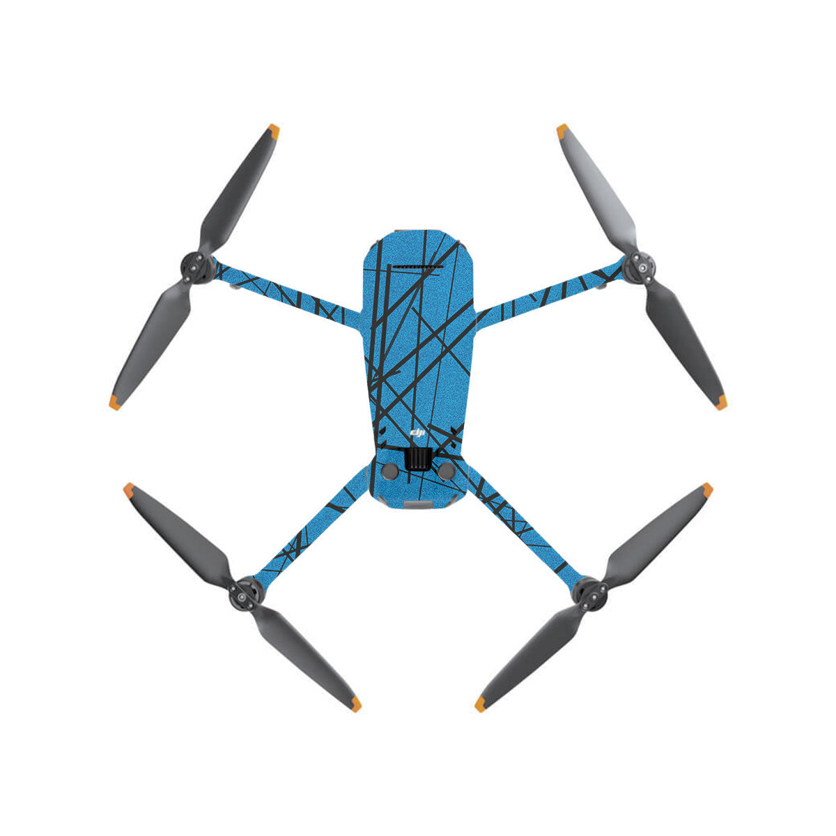 Textured Electric Blue Chaos DJI Mavic 3 Drone Skin