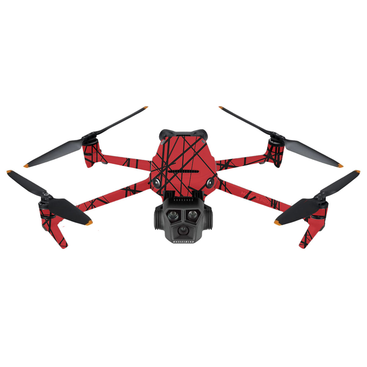 Textured Red Chaos Line DJI Mavic 3 Pro Drone Skin
