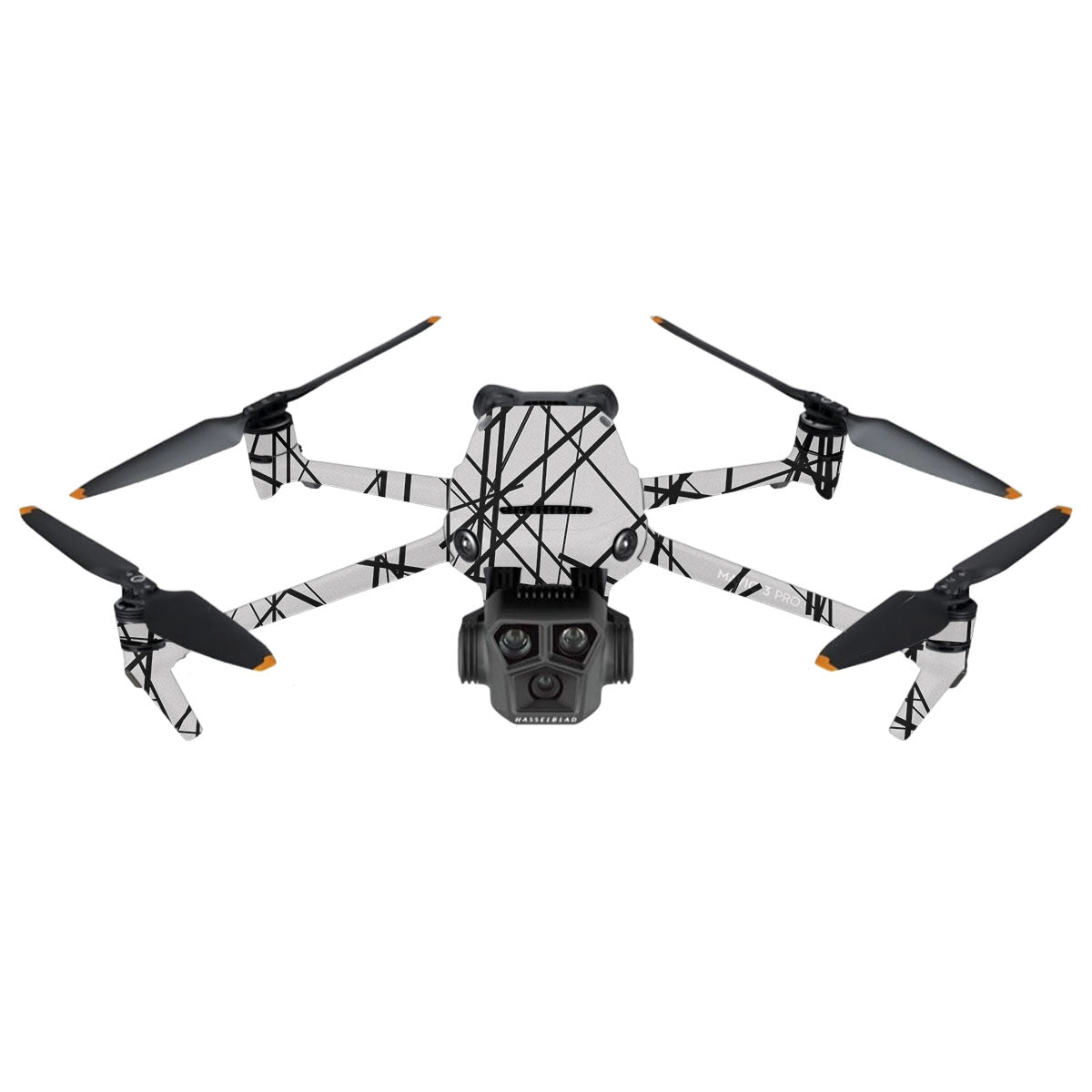 Textured White Chaos Line DJI Mavic 3 Pro Drone Skin