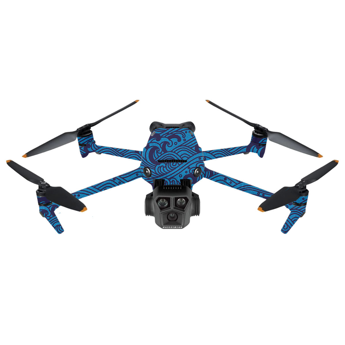 Textured Ocean Wave Blue DJI Mavic 3 Pro Drone Skin