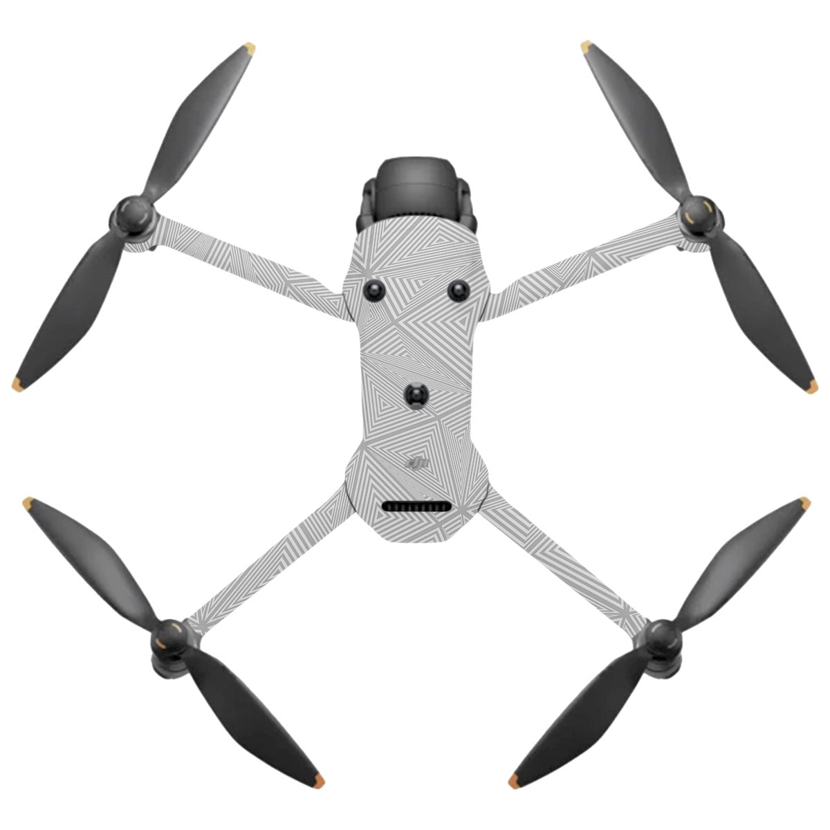 Textured Silver Prism Geometric DJI Mavic 4 Pro Drone Skin