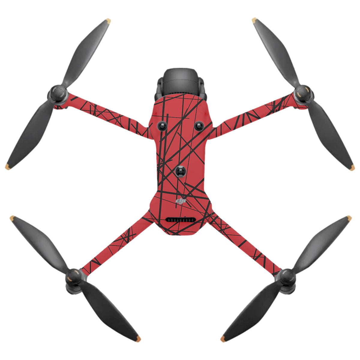 Textured Red Chaos Line DJI Mavic 4 Pro Drone Skin