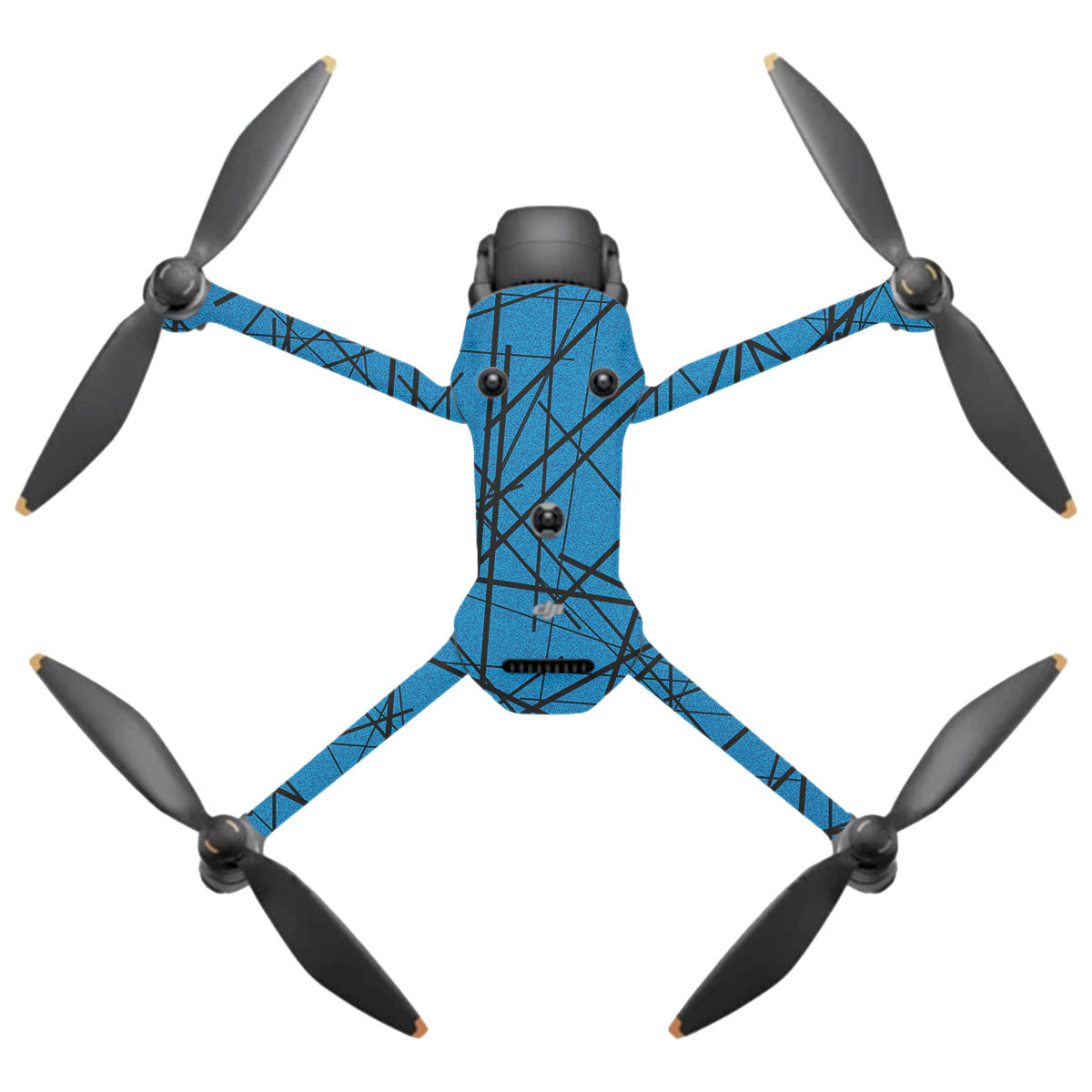 Textured Electric Blue Chaos DJI Mavic 4 Pro Drone Skin
