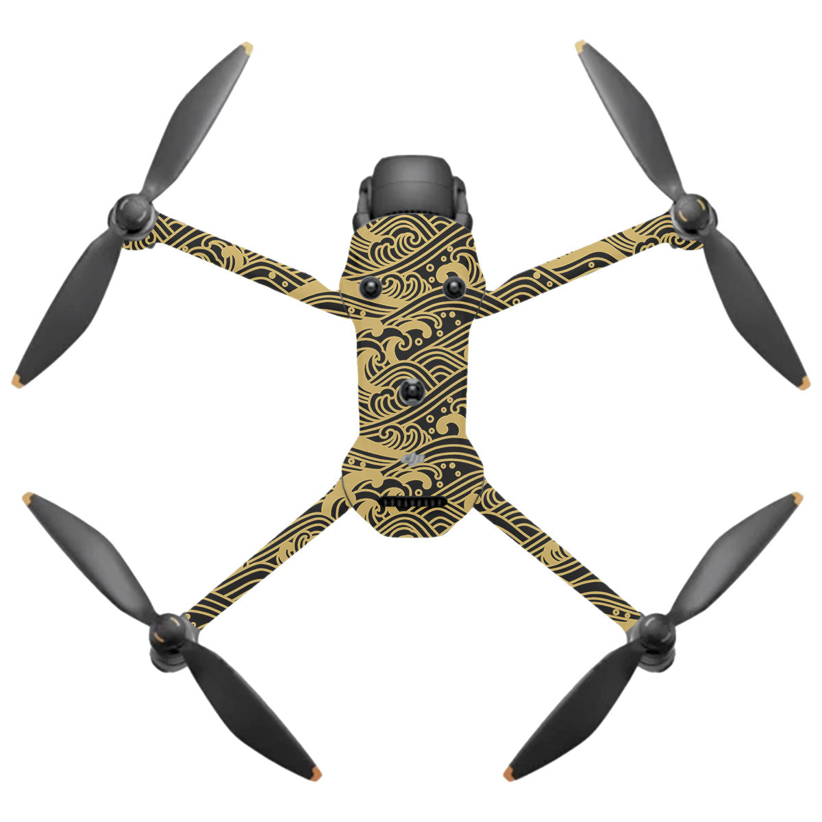 Textured Golden Tide DJI Mavic 4 Pro Drone Skin