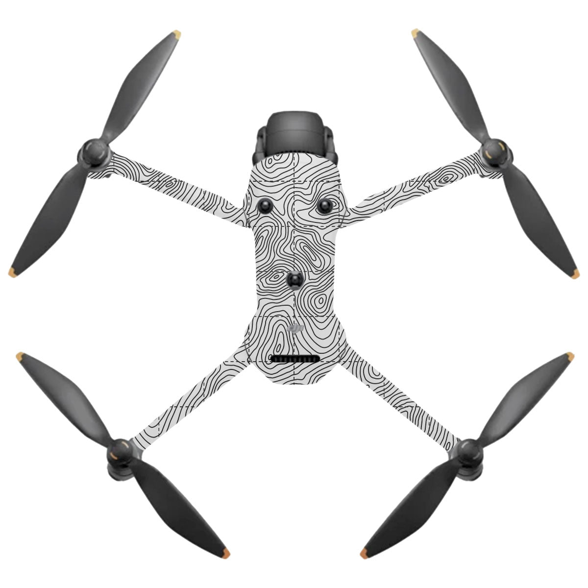 Textured Topo Flow DJI Mavic 4 Pro Drone Skin
