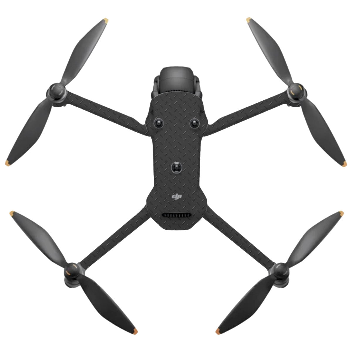 Textured Black Iron Plate DJI Mavic 4 Pro Drone Skin