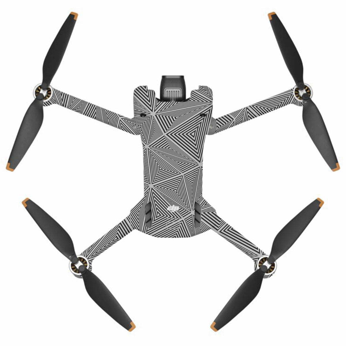 Textured Dark Prism Geometric DJI Mini 3 Pro Drone Skin