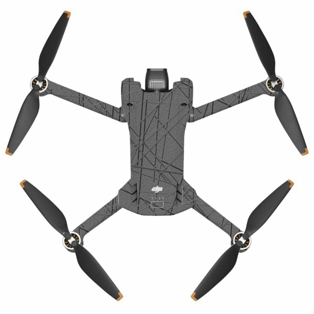 Textured Metallic Steel Grain DJI Mini 3 Pro Drone Skin