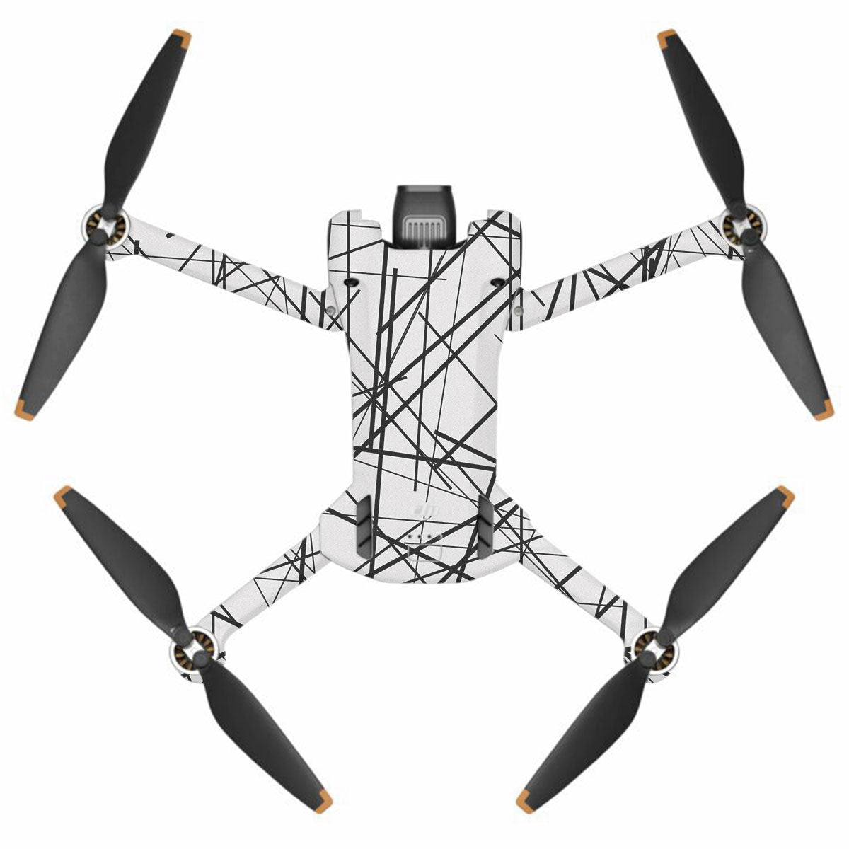 Textured White Chaos Line DJI Mini 3 Pro Drone Skin