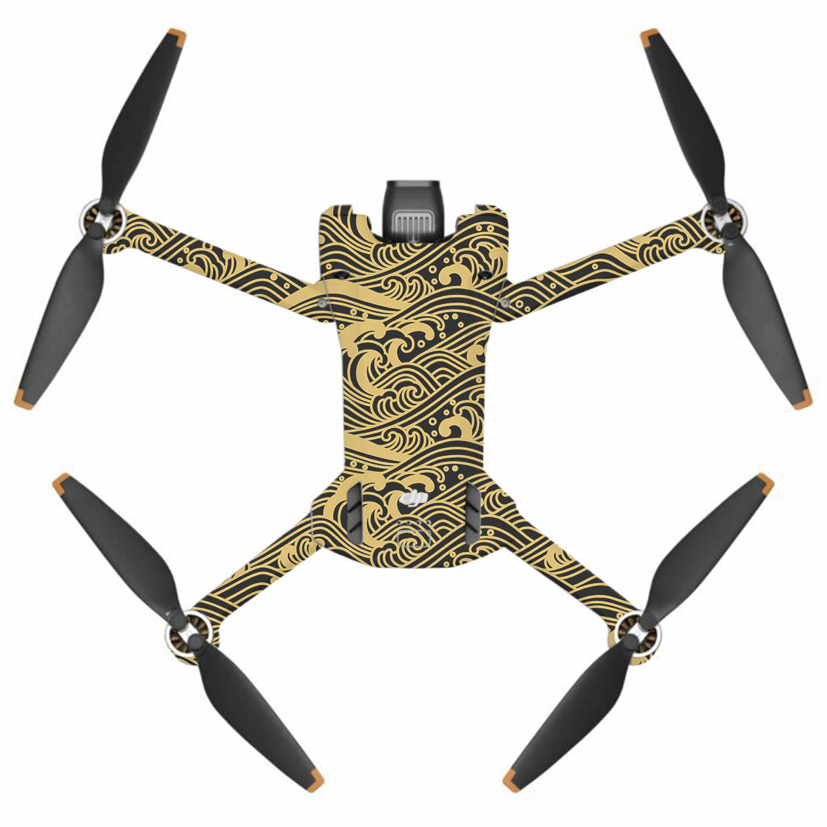Textured Golden Tide DJI Mini 3 Pro Drone Skin