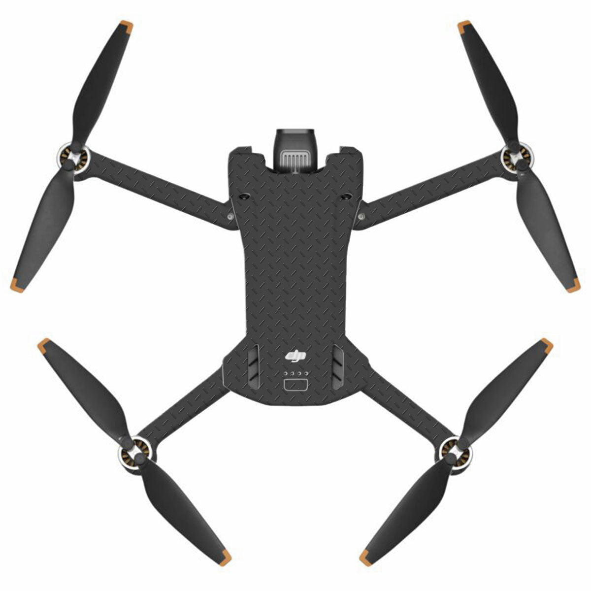 Textured Black Iron Plate DJI Mini 3 Pro Drone Skin