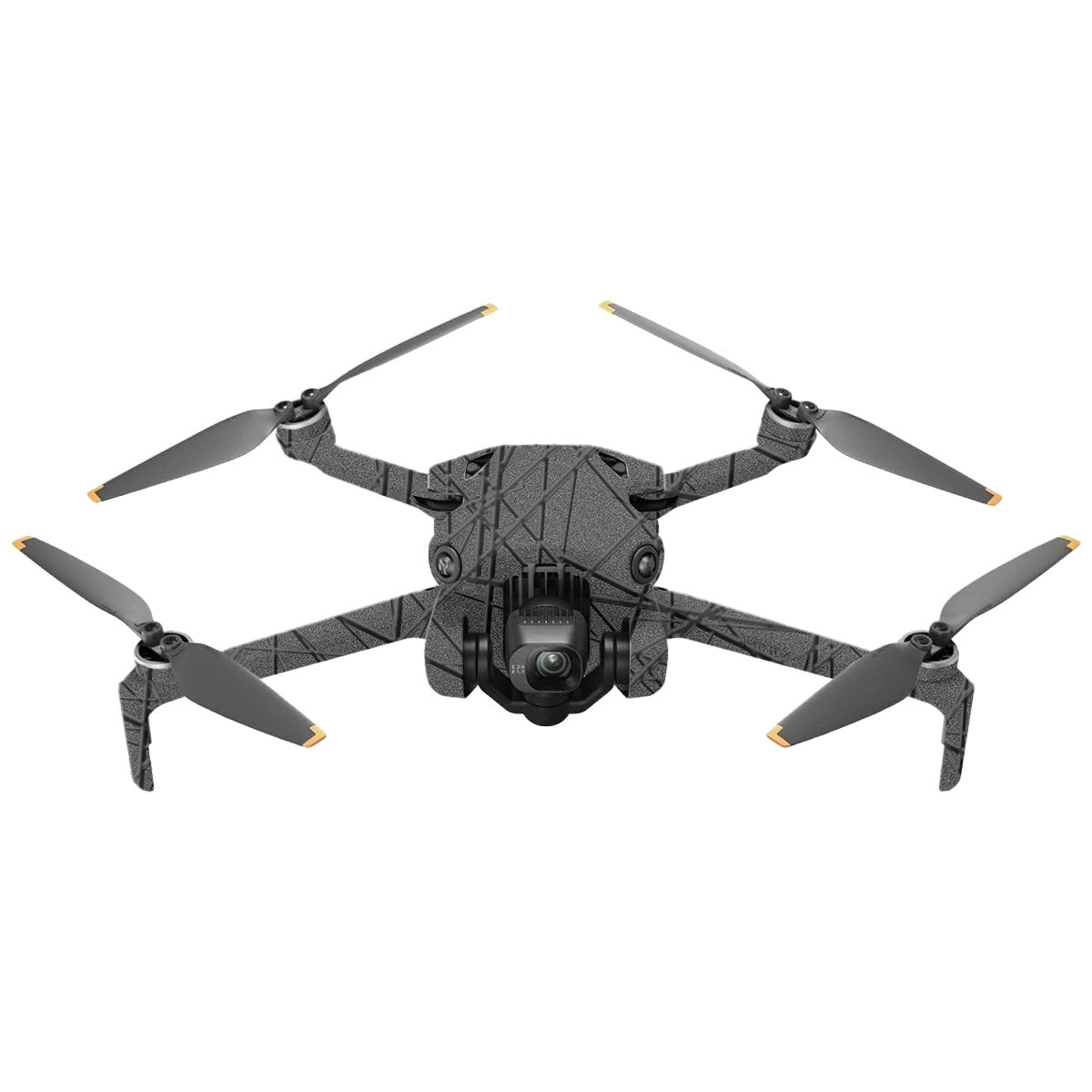 Textured Metallic Steel Grain DJI Mini 4 Pro Drone Skin